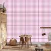Wallpaper Fabric Pattern Powder Pink and White for Living Room and Bedroom 50x1000