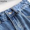 Short en Jean classique taille haute pour femme, pantalon à jambes larges, décontracté, assorti avec tout, mode d'été