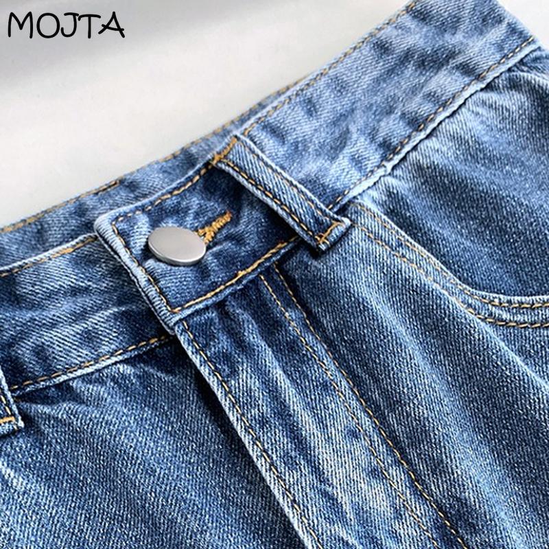 Short en Jean classique taille haute pour femme, pantalon à jambes larges, décontracté, assorti avec tout, mode d'été