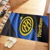Inter Milan Customize Your Name Floor Rug Office Rug Suitable for Balcony Foyer Dining Room Entryway Antislip Carpet Decorate Offices Spiritual Gift