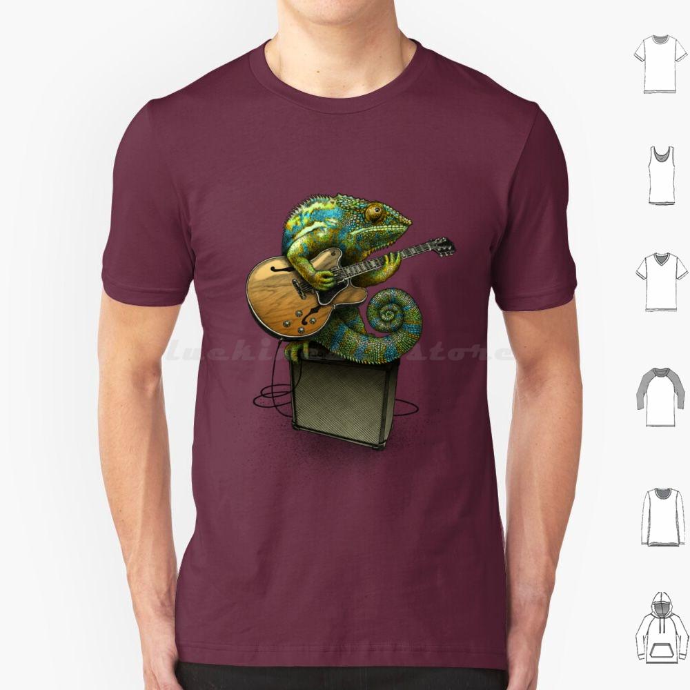 Chameleon Plays The Blues Plus A Few Other Colors Essential T Shirt Big Size 100 Cotton Chameleon Plays The Blues Plus A