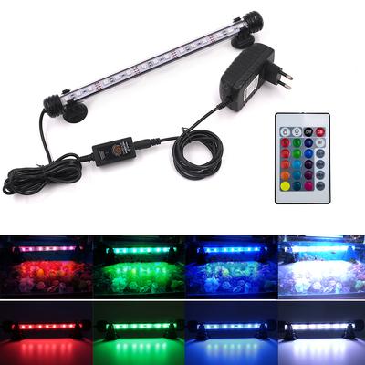 Luz LED RGB para Acuario de 12V con Mando a Distancia, Lámpara Submarina Impermeable para Buceo, Luz para Pecera para Plantas, Uso Esencial Anfibio, UE EE. UU. Reino Unido
