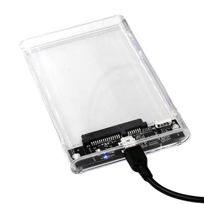 Przezroczysta obudowa na dysk twardy 2,5 cala HDD SSD USB 2.0 USB 3.0 Mobilna obudowa na dysk twardy USB3.1 Typ C dla MacBooka PC