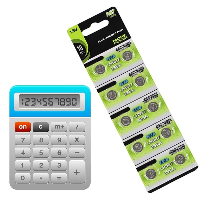 10pcs/20pcs Alkaline Button Cell Batteries 1.55V Coin Cell Batteries for Watches Calculators AG7/LR57 AG8/LR55 AG9/LR45