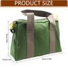 652F Wide Mouth Canvas Tool Waterproof Storage Canvas Tool Bag For Mechanics Plumbers Electricians