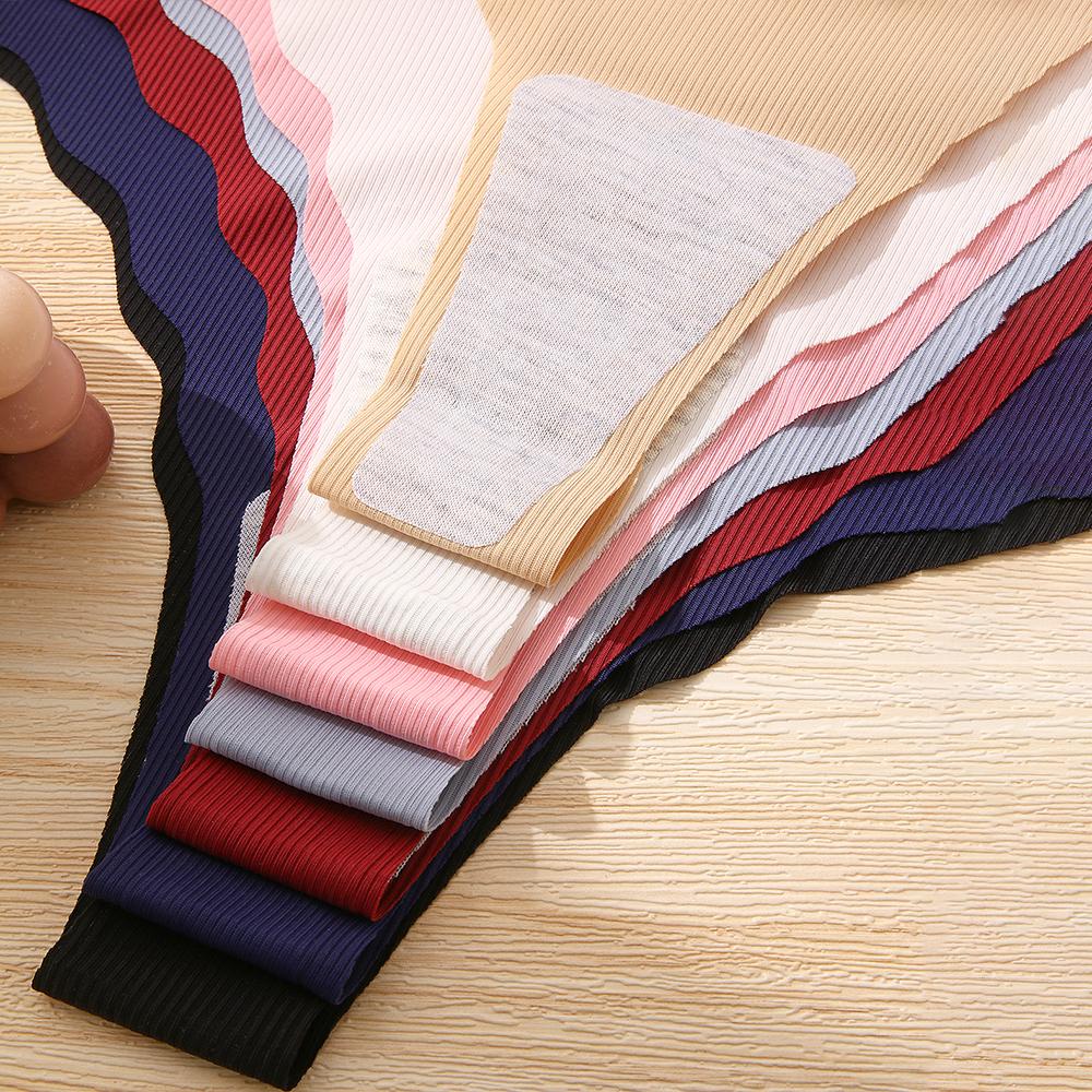 Seamless Thongs Women's Panties Sexy Thong Panties Low-Waist Underwear Stretchy Tight-fitting Thongs for Woman