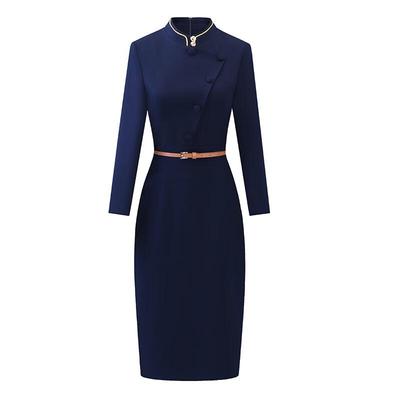 New Chinese Style Professional Commuter Dress