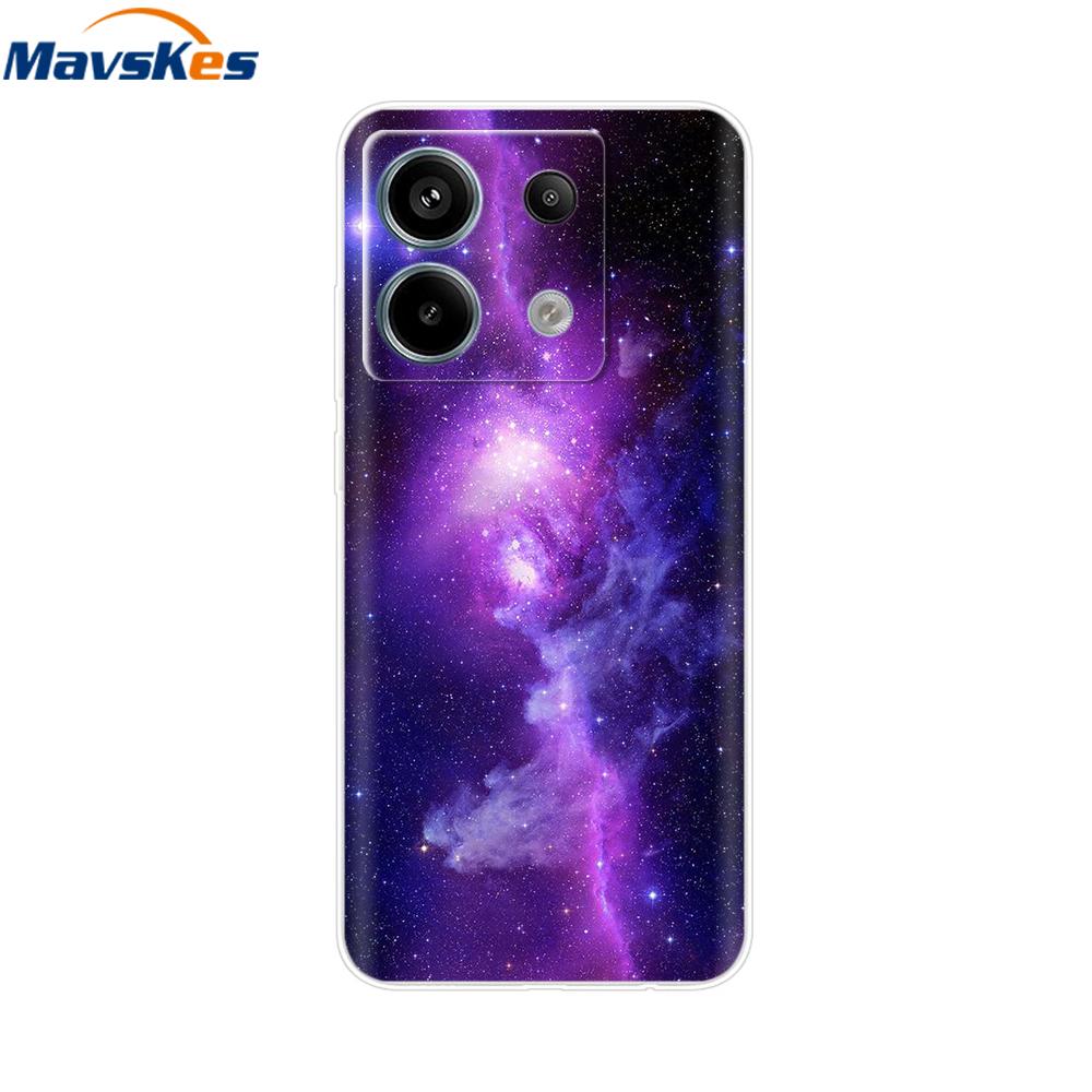 Handyhülle Für Xiaomi Redmi Note 13 Pro 5G Rückseite Niedlich Stoßfest Weich Klar Silikon TPU Für Redmi Note13 Note 13 Pro Funda