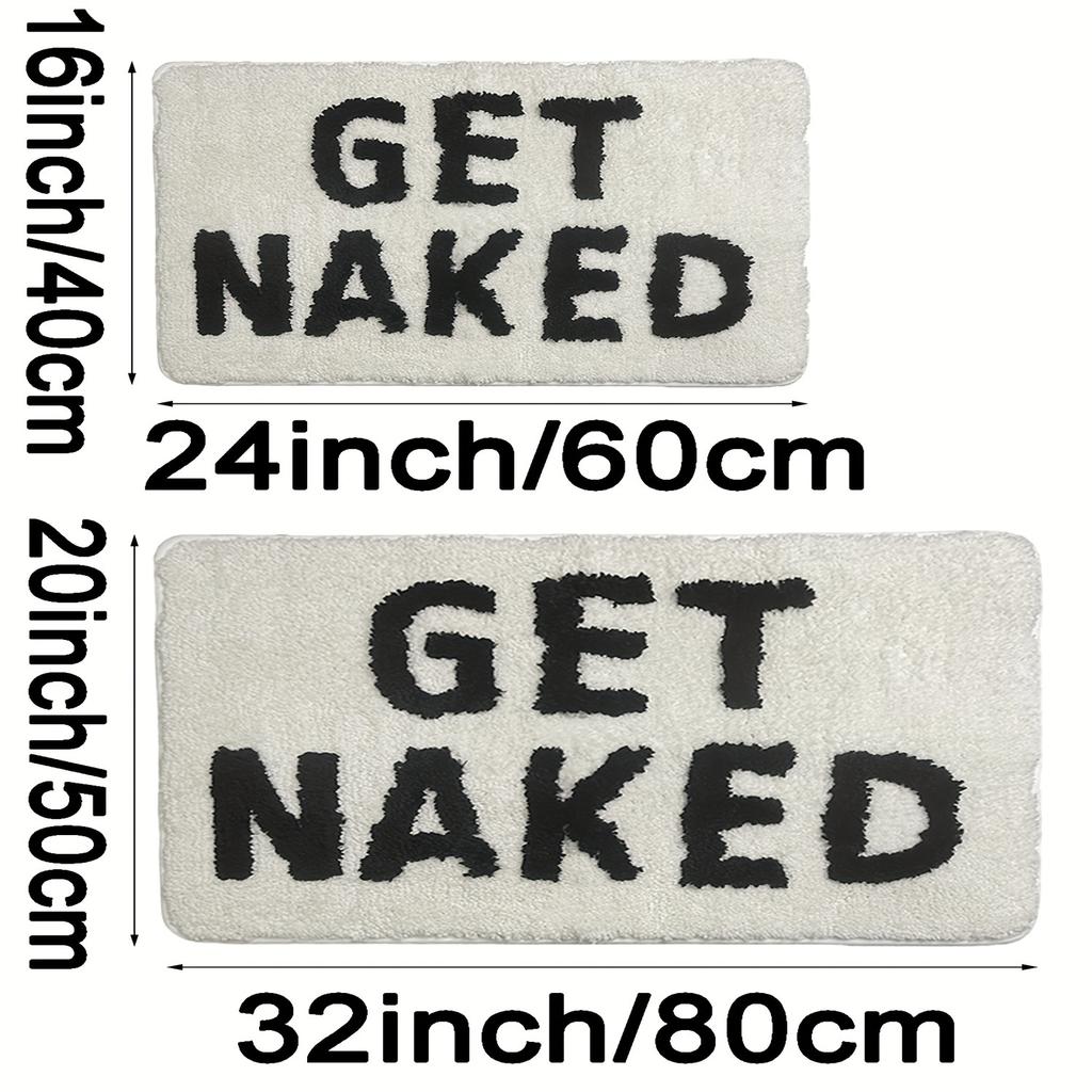 1 Stück Badezimmerteppich, Niedliche Badezimmer-Fußmatte, Badezimmerdeko, Rutschfest Waschbar für Badezimmer Schlafzimmer Türbereich, Mikrofaser-Flockteppich, Rutschfester Teppich