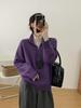 Korean Style High-End Zipper Wool Knit Top - 2024 Autumn/Winter Collection