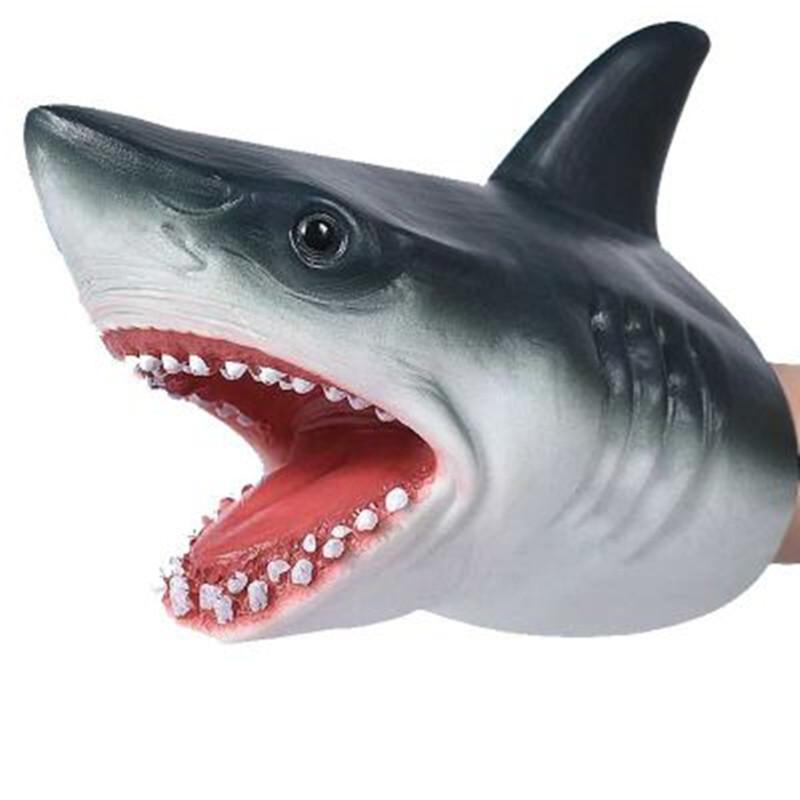 Shark Hand Puppet Animal Head Gloves Kids Toys Gift Hand Puppet For Stories Shark Model Figure Toy Gag Jokes Kids Gifts