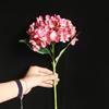 Artificial 46cm Hydrangea Fake Silk Flowers Bouquet Bridal Wedding Decor Home