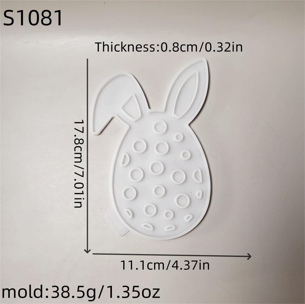 Easter Bunny Projection Combination Silicone Molds DIY Rabbits Plaster Cement Resin Soap Making Mold Crafts Home Decor Ornament