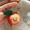 Eco-Friendly Felt Green Vegetable Keychain Adorable Lightweight Bag Pendant Schoolbag Ornament for Students Daily Use