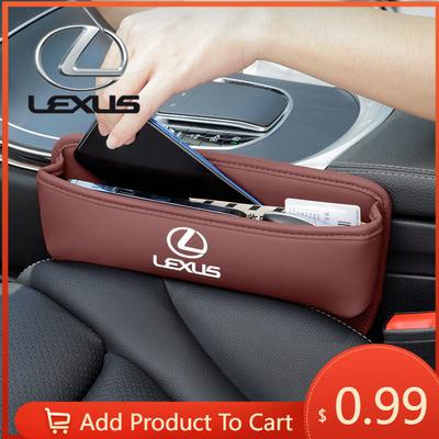 Interior Stickers For F SPORT ES RX NX LS UX LM LX GX LC RZ IS CT GS RC HS SC Car Accessories Seat Gap Organizer Box Leak- MZ4