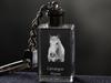 Camargue Horse - Crystal pendant with photo of a horse, illuminated pendant, unique gift by Art-Dog brand