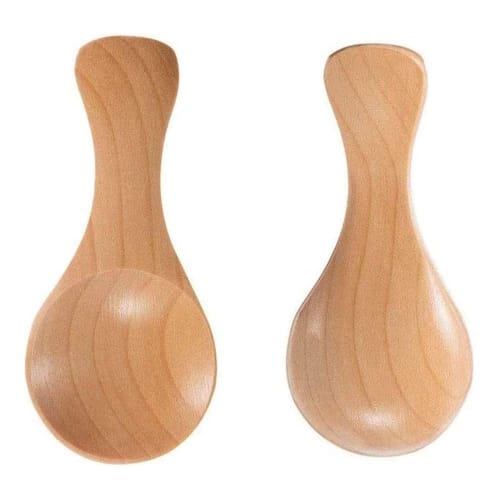 4 Small Wooden Salt Spoons, Solid Wood Condiment Spoons, Handmade Honey Teaspoons, for Condiments, Sugar, Coffee, Tea, Jam, Mustard, Ice Cream, Milk,
