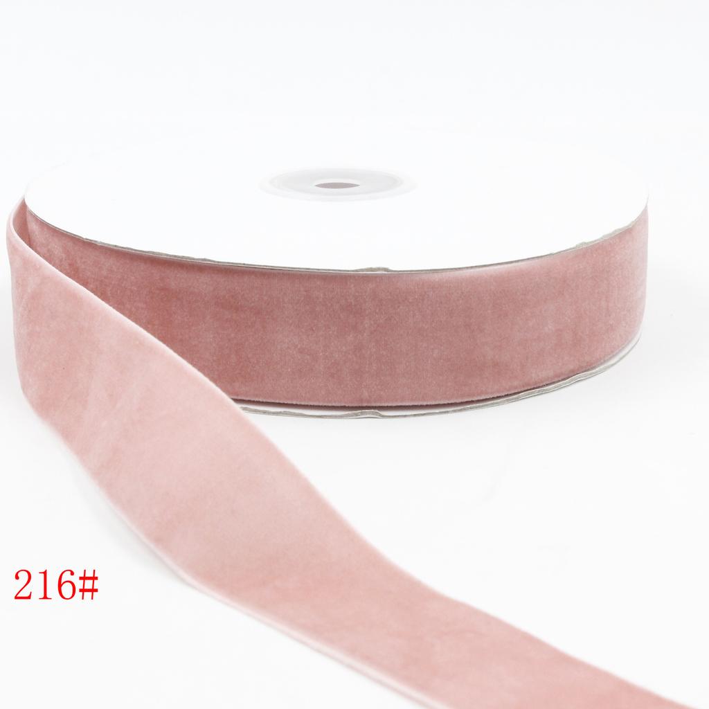 Small Size Packaging Multi-Colored Velvet Ribbon, Hair Accessories Diy Bow Decorative Flocking Webbing