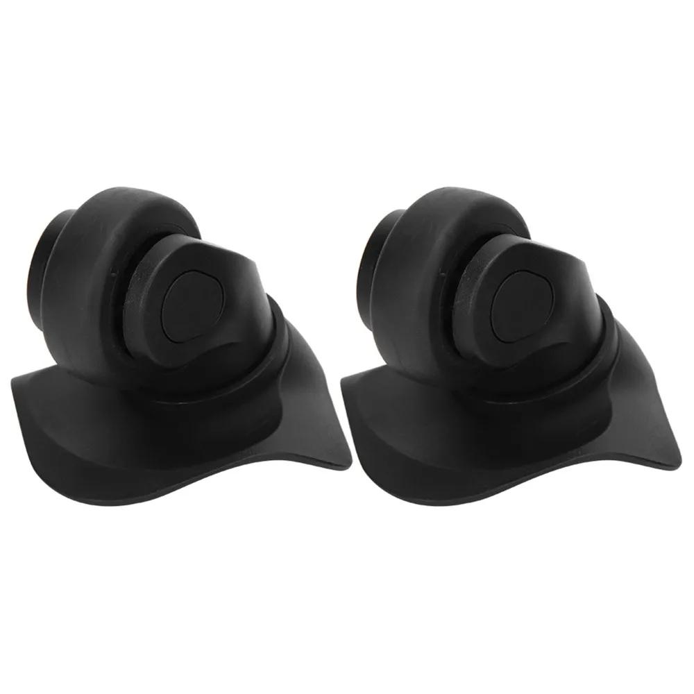1 Pair Durable PP+PET Luggage Wheel Mute Black Suitcase Wheel Swivel Caster Luggage Parts