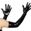 Women Long PU Leather Gloves Evening Party Costume PU Leather Cosplay Dress Accessories Halloween Gift
