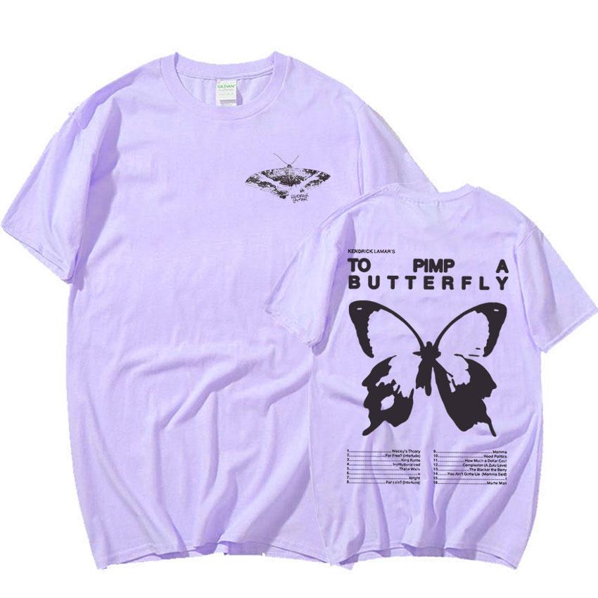 Kendrick Lamar To Pimp A Butterfly Koszulka Graficzna Męska Raper Hip Hop Trend Streetwear T-shirt Unisex Bawełniane Oversize'owe Koszulki