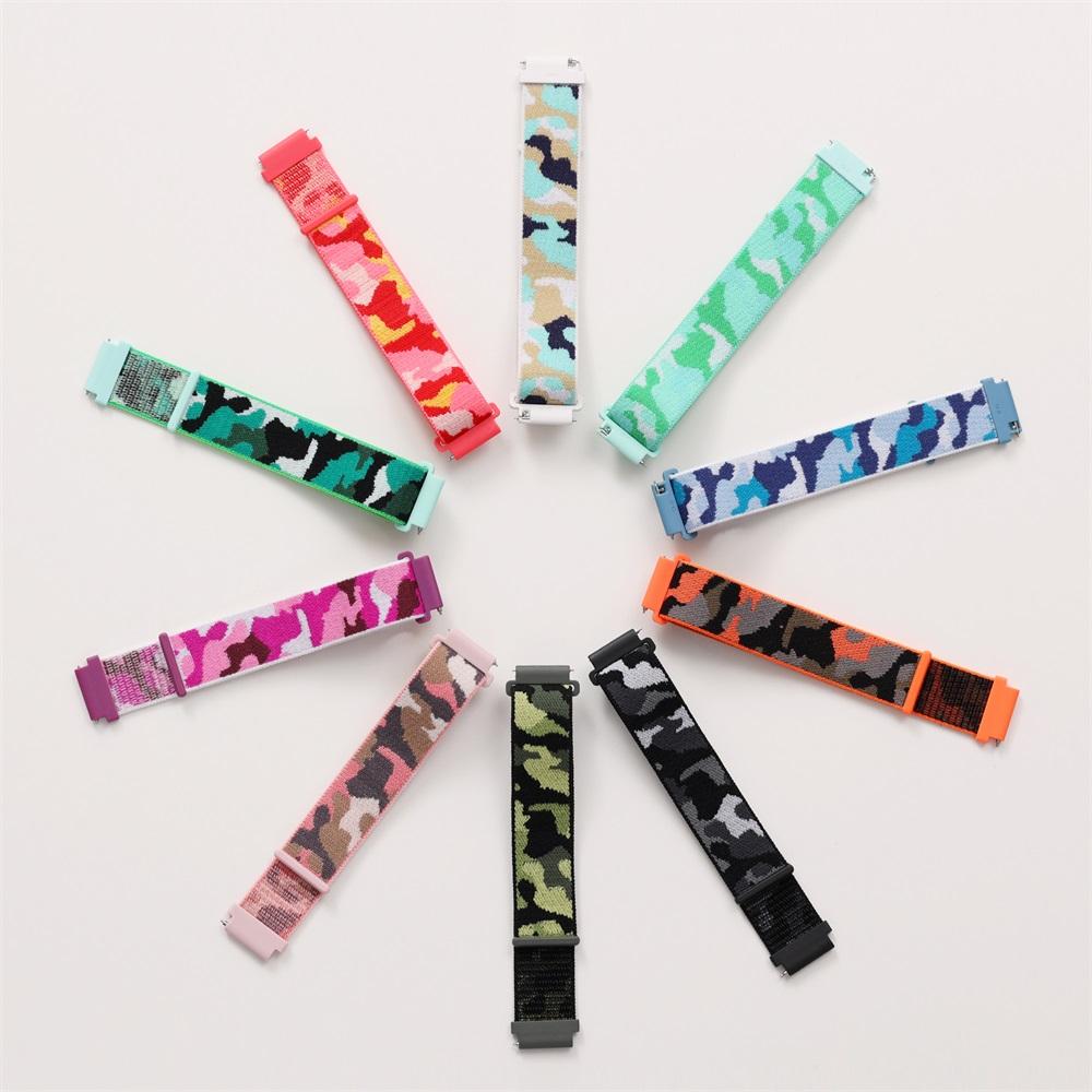 20mm 22mm Nylon Loop Strap For Huawei Watch 4/3/GT5-4-3-2 Pro 46mm Camouflage Bracelet Belt Amazfit Active 2/Balance/GTR Correa
