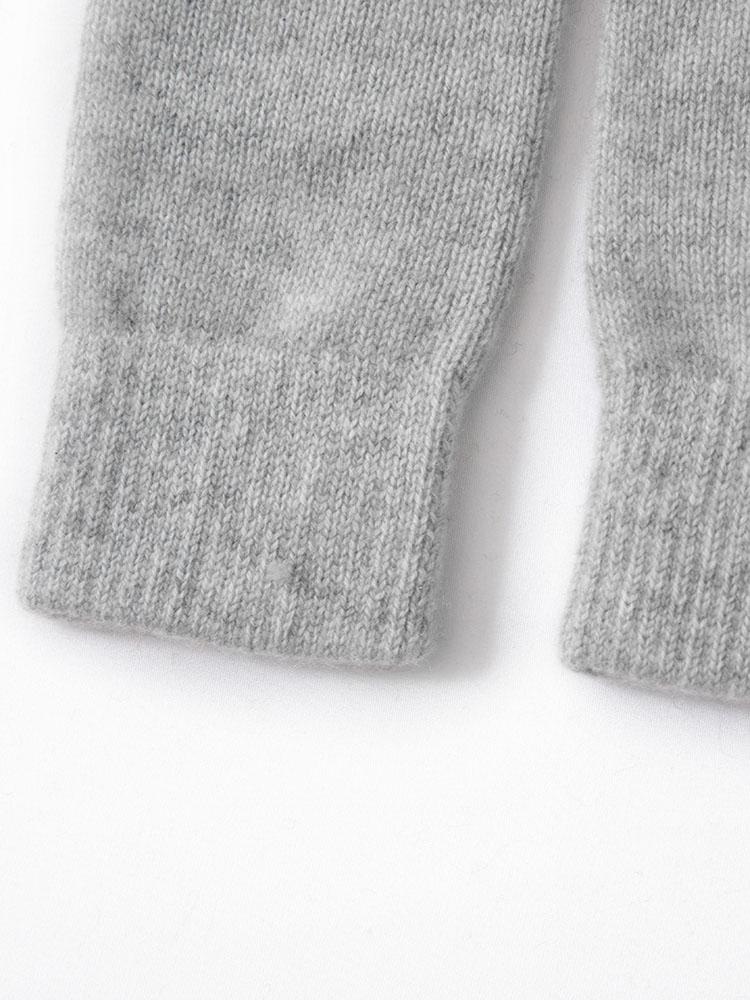 Women 100% Baby Cashmere Thick Density Mitts Knitted Fingerless Winter Thermal Gloves Semi Finger Drive Mittens Arm Warmers