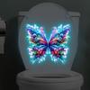 Luminous Colorful Butterfly Wall Sticker, Glow-In-The-Dark Toilet Sticker, Self-Adhesive And Waterproof, A Great Home Decor