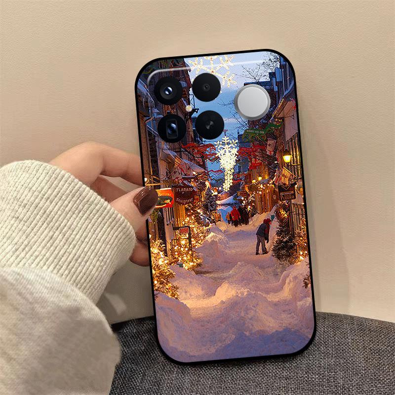 Christmas Painting Phone Case For Redmi K80 K70 K60 Ultra K90 Pro Max K40 Gaming K70E K60E Soft Silicone Shockproof Cover Coque