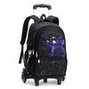 Schulrucksack für Kinder Jungen mit Rollen Tasche Schülerrucksack Trolley Schultasche mit Rädern Rollendes Gepäck Buchtasche