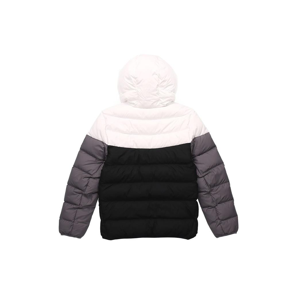 Nike NSW Down Fill Color-Block Casual Sport Hooded Jacket Men Outerwear Black White CU0226-100