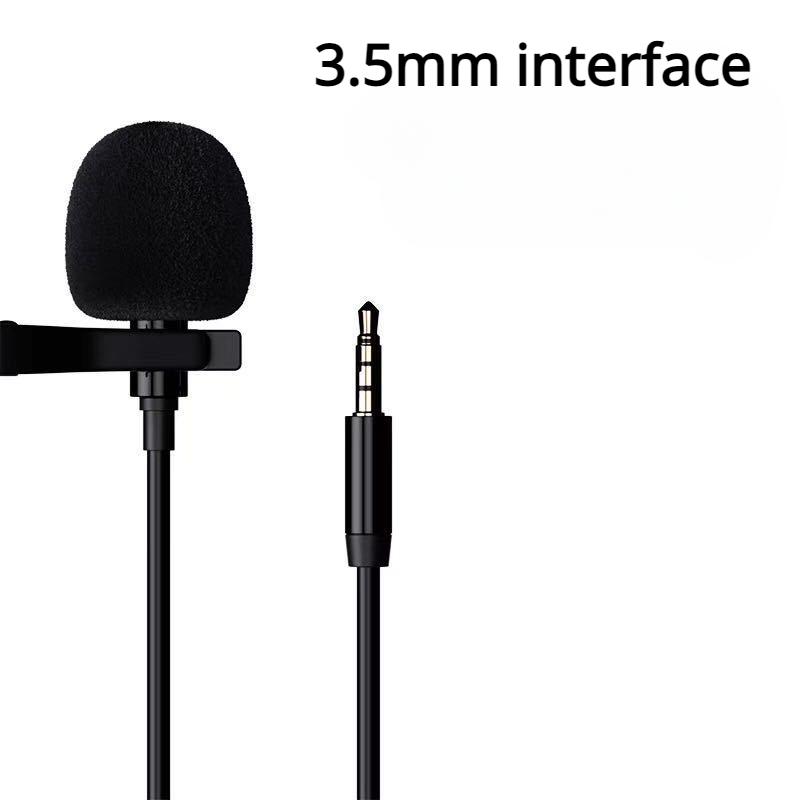 

USB петличный микрофон Маленький мини-портативный прямой эфир Профессиональное оборудование Бесшумный высококачественный микрофон Подходит для нескольких устройств 3.5mm interface