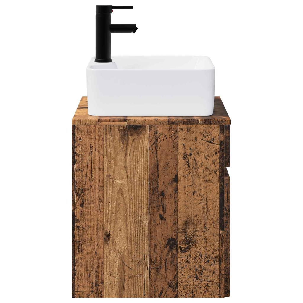 Bathroom Furniture Set Reclaimed Wood Engineered Wood