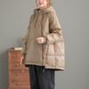 Sweater down jacket women's new winter thickened warm medium and long white duck down multi-zipper pullover jacket tide