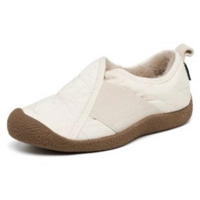 Chaussures d'automne et d'hiver pour personnes paresseuses à pédales, chaussures confortables antidérapantes, tissu aérospatial à semelle souple, chaussures en coton léger pour femmes