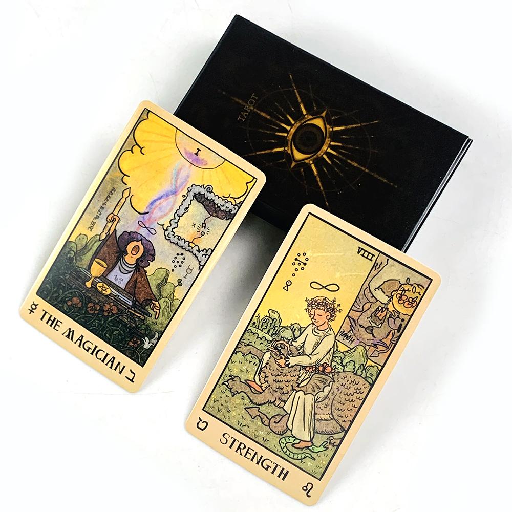 New Tarot Cards Game A 80 Tarot Deck Divination Meditation Board Game Mystical Artwork Classic Design For Beginners & Pros