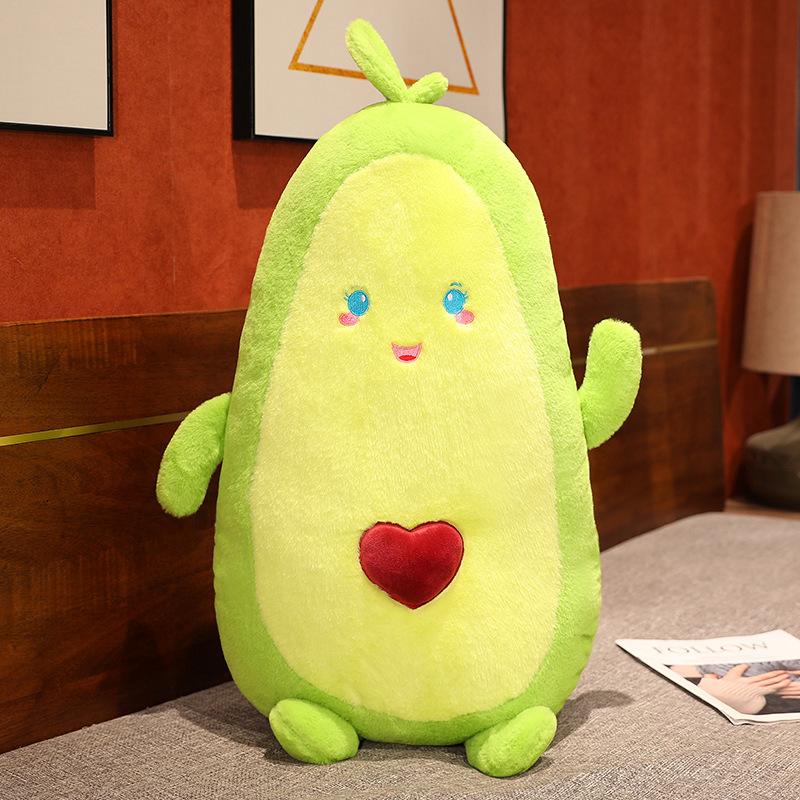 

Cartoon Avocado Throw Pillow Plush Toy Doll Avocado Doll Home Pillow Cushion Doll 50cm（0.4kg）