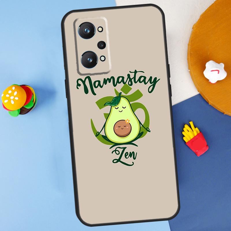 Avocado Yoga Funny Pattern For Realme GT7 Pro GT 6T 6 5 C67 C61 C55 C53 C51 C21Y C25S C75 10 11 12 13 14 Pro Plus Case