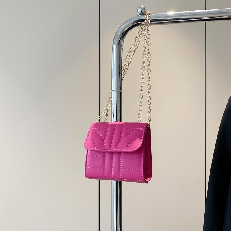 

Mini fashion Korean version chain small bag women s 2025 spring and summer foreign style shoulder messenger bag change bag small square bag розы красного