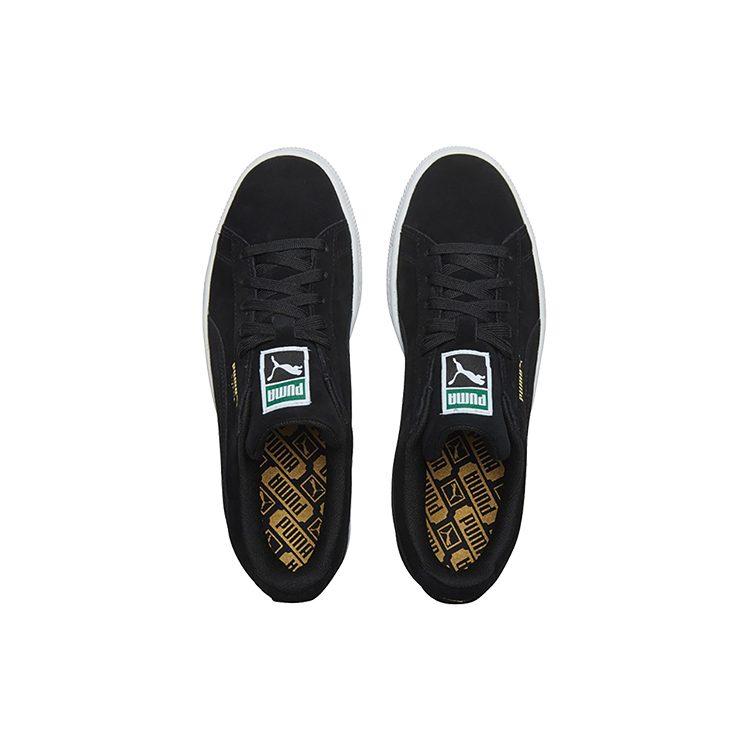 Puma Suede Low Casual Board Shoes Black/Gold 352634-87