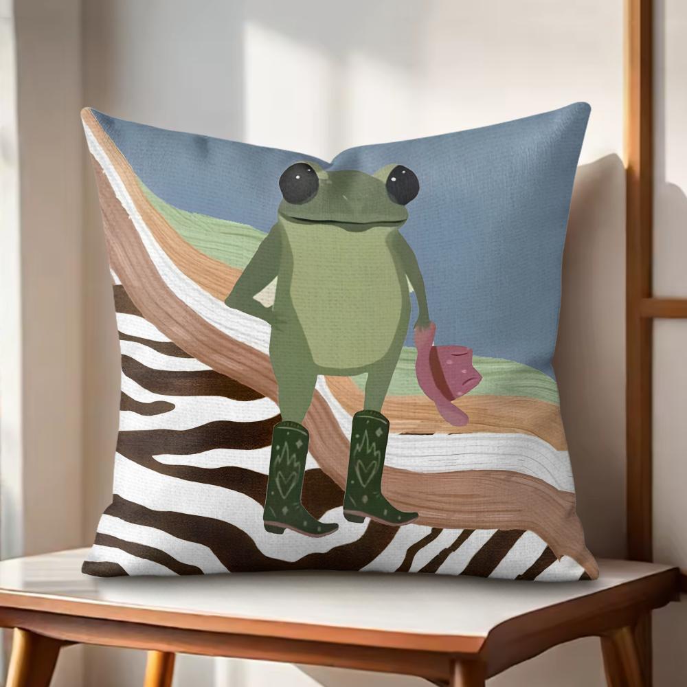 Classic Abstract Animals Cushion Cover Natural Linen Organic Fabric DoubleSided Printing Couch Pillow Covers Home Decor
