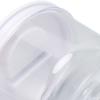 Pickle Jar with Strainer Flip Separate Wet Dry Double Compartment Transparent Hourglass Pickle Jar for Fruits Vegetables
