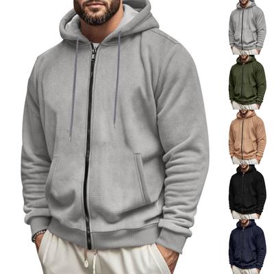 Men's Knit Hooded Jacket for Spring and Fall Casual Everyday Outdoor Wear