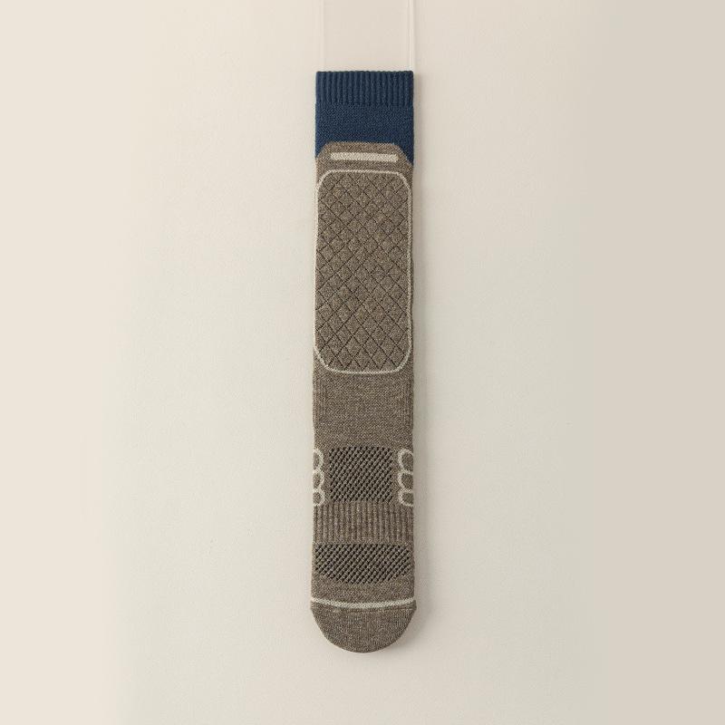 Men's Winter New Thickened Professional Outdoor Mountaineering Skiing Cold Calf Socks