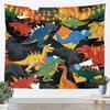 Cute Bear And Cheese Tapestry Adorable Cartoon Bears With Cheese Print Wall Hanging For Bedroom Living Room Dorm Home Decor