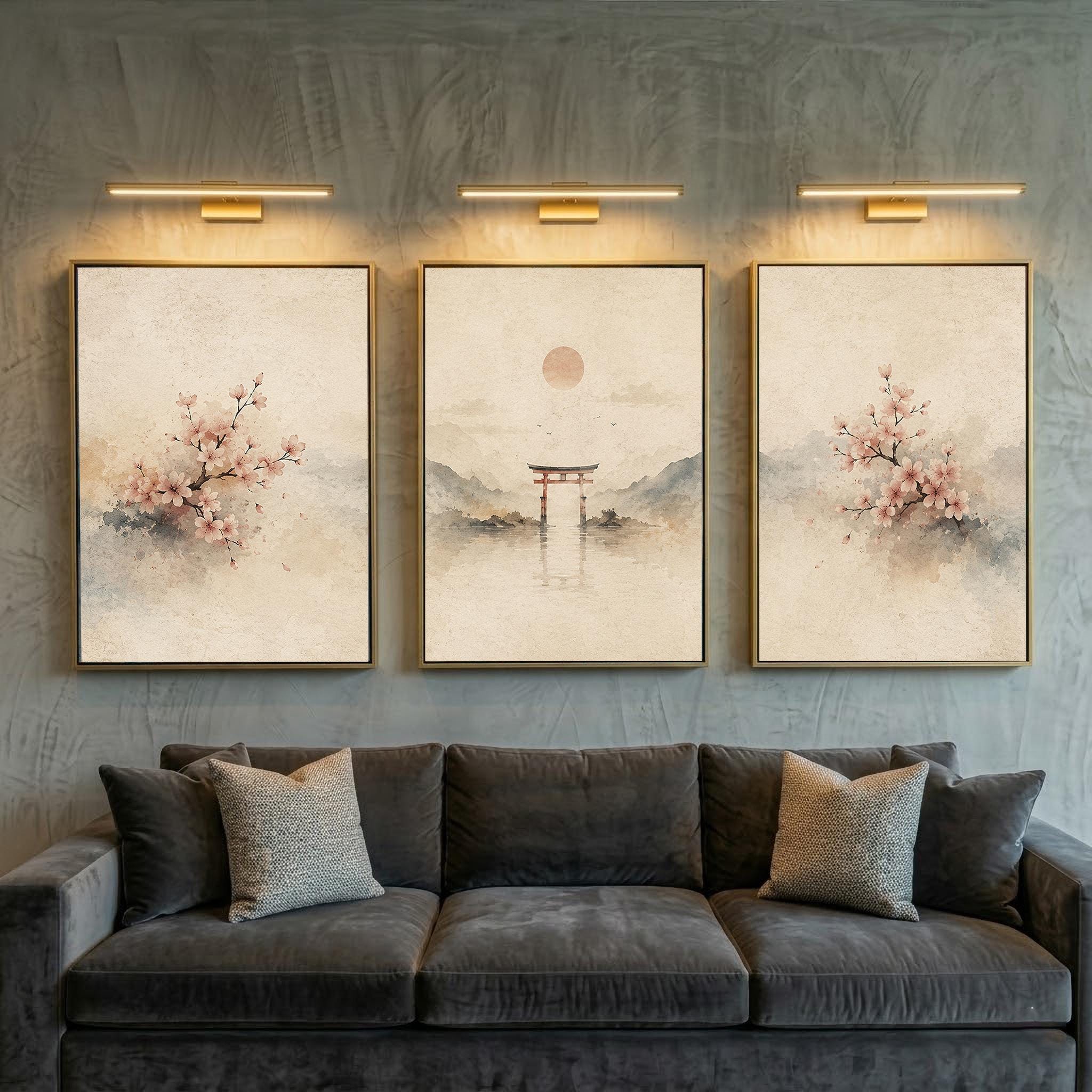 3 gab. Japandi Wabi Sabi Sienas
