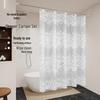 LIEI Waterproof PEVA Shower Curtain Set