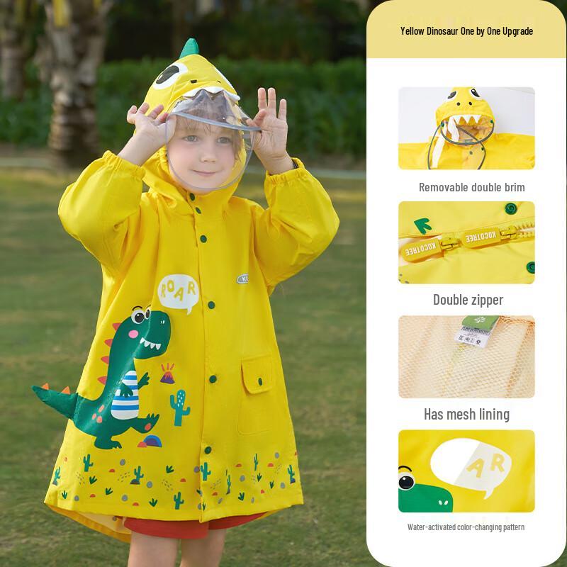 Kocotreekk Kids Dinosaur Backpack Raincoat L (110-125cm height)