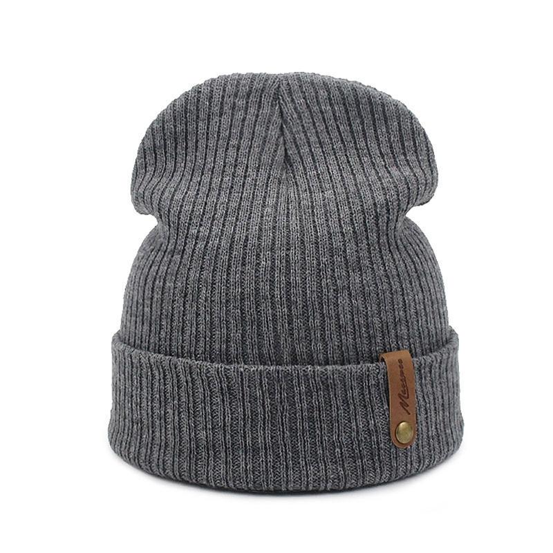Warm Lined Winter Hat Unisex Stretchy Knitted Hat Cold Weather Warm Hat for Running or Casual Wear