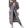 YYFS Women's Fashion Casual Fall Winter Stripe Print Long Sleeve Sweaters